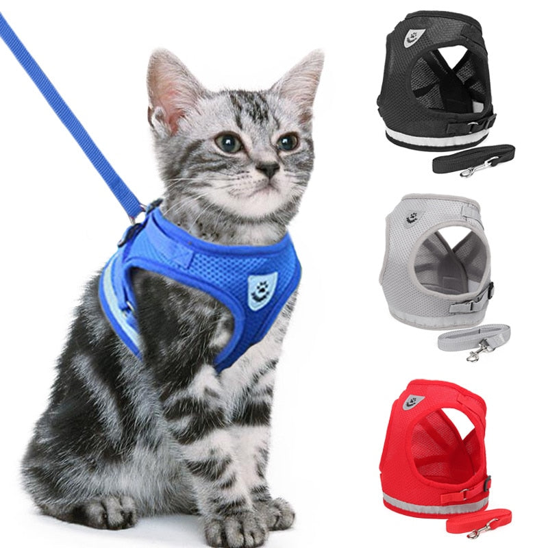 HappyStore Reflective Cat Harness And Leash